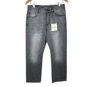 NEW DL1961‎ Avery Modern Straight Jeans Mens 31x28 Particle Gray Stretch Denim